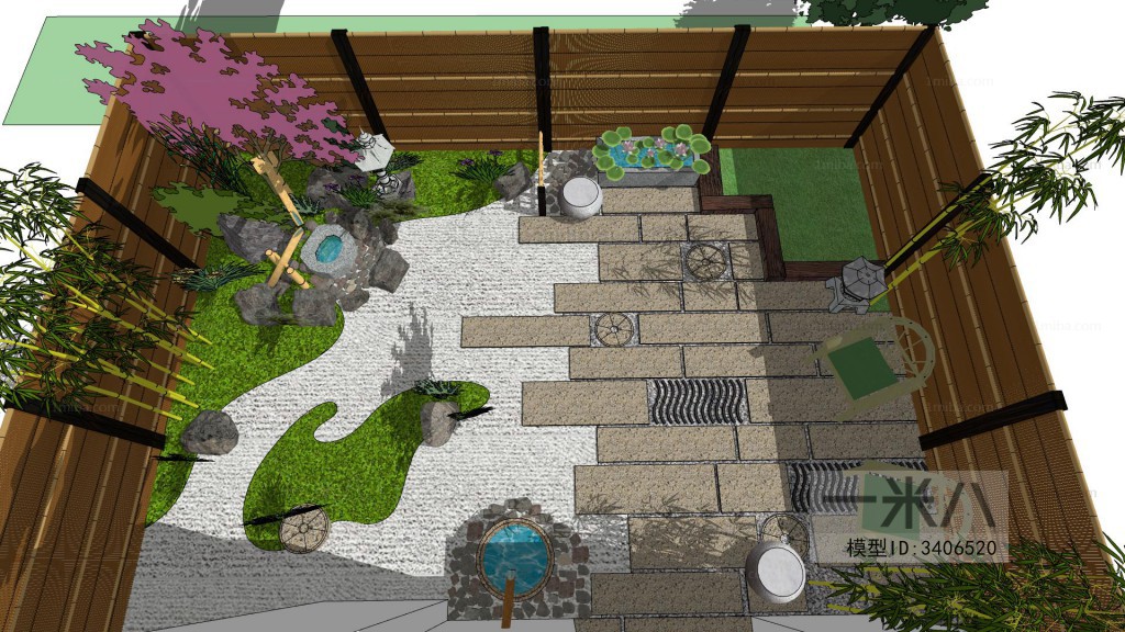 New Chinese Style Courtyard/landscape