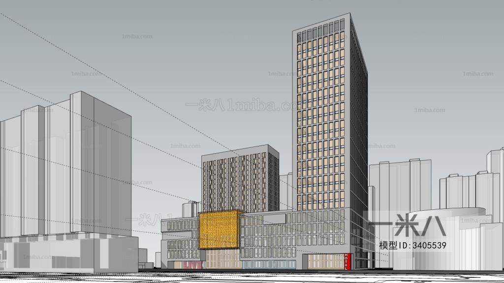 Modern Architectural Bird's-eye View Planning