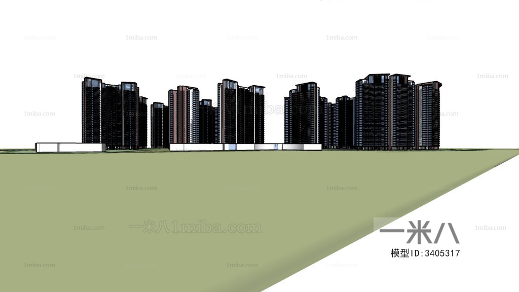 Modern Architectural Bird's-eye View Planning