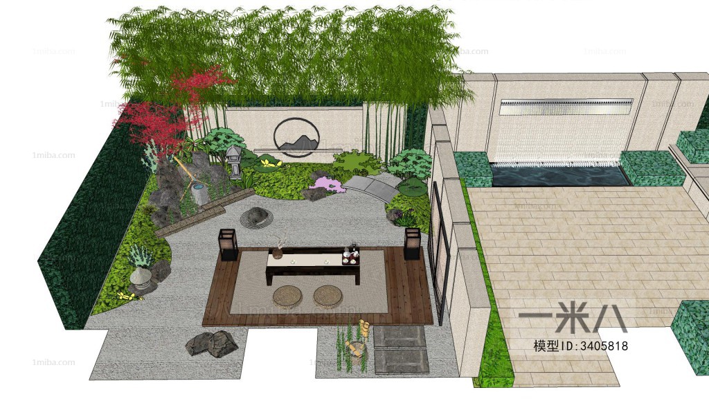 Japanese Style Garden Landscape