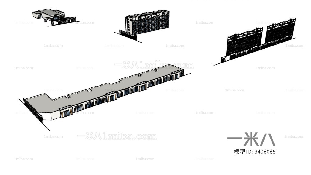 Modern Architectural Bird's-eye View Planning