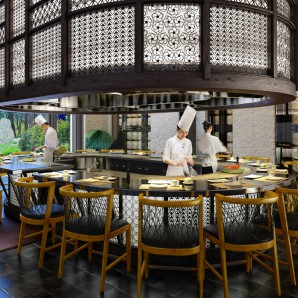 现代新中式餐厅-模型ID【18317】