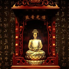 中式新中式佛像雕塑-模型ID【18078】