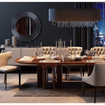 Modern American Style Dining Room-ID:953220764
