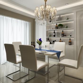 Modern Simple European Style Dining Room-ID:983908742