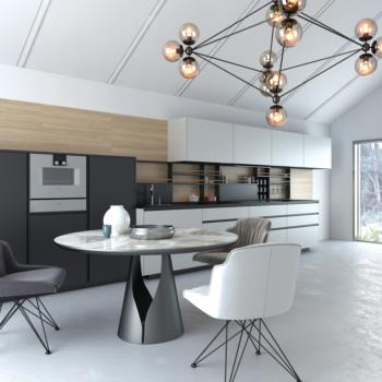 Modern Nordic Style Dining Room-ID:600528854