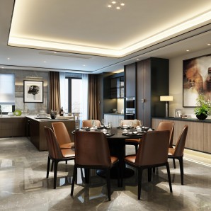 Modern Hong Kong Style Dining Room-ID:203973336