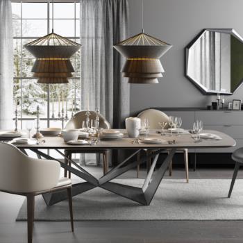 Nordic Style Post Modern Style Dining Table And Chairs-ID:439185234