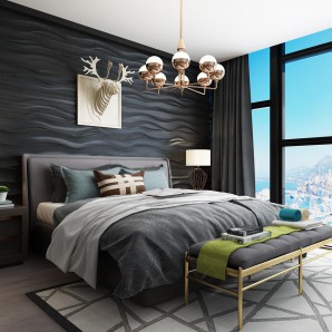 Modern Nordic Style Bedroom-ID:435442112