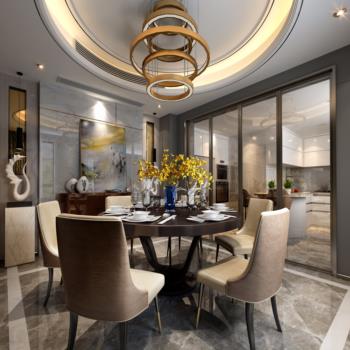 Modern New Classical Style Dining Room-ID:420197626