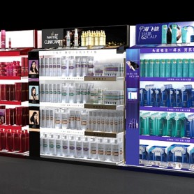 现代超市香水/化妆品日用品展架展柜-模型ID【29074】