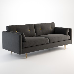 现代双人沙发-模型ID【12436】