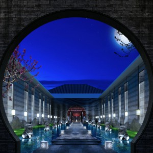 新中式庭院/景观走廊-模型ID【38107】