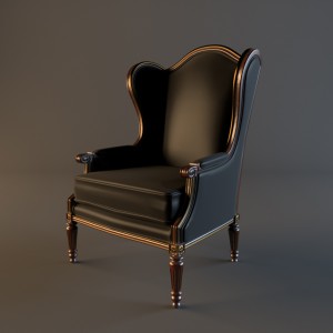 美式新古典单椅-模型ID【40110】