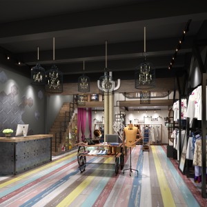 工业风服装店-模型ID【52755】