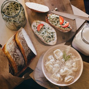 现代云吞面包早餐食品-模型ID【55539】