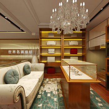 全景-现代名表专卖店-模型ID【58097】