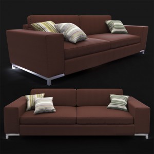现代双人沙发-模型ID【61263】