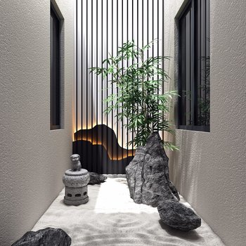 新中式庭院/景观天井-模型ID【63684】