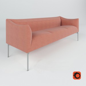 现代三人沙发-模型ID【66409】