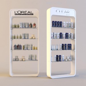 现代洗发水香水/化妆品商展柜架-模型ID【83347】
