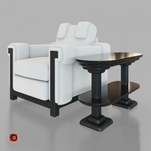 欧式单人沙发-模型ID【83856】