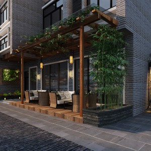 新中式建筑外观庭院/景观门头-模型ID【86488】