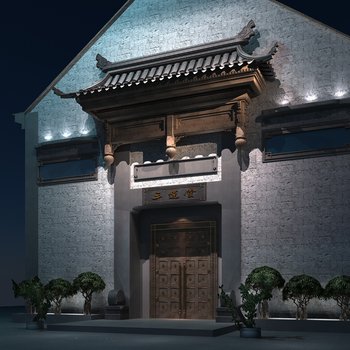 中式古建筑门面门头-模型ID【94529】