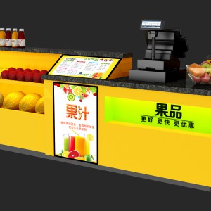 现代收银台果汁吧台-模型ID【98110】