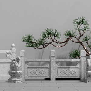 新中式石头围栏-模型ID【103723】
