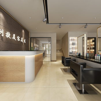 全景-现代理发店-模型ID【104352】