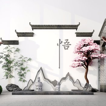 新中式庭院/景观-模型ID【106575】