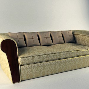 欧式双人沙发-模型ID【123835】