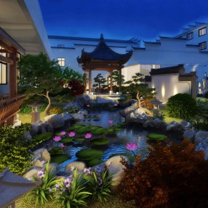 中式庭院/景观-模型ID【124715】