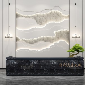 新中式接待台背景墙-模型ID【132459】
