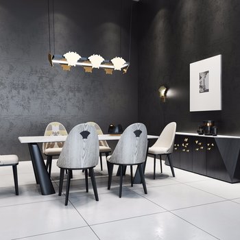 意大利 Versace Home 现代餐桌椅-模型ID【142984】