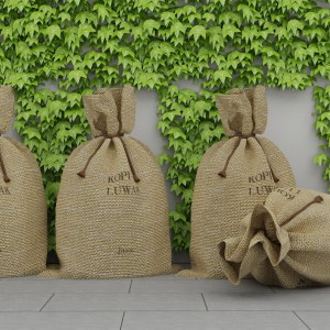 现代植物墙麻袋-模型ID【143823】