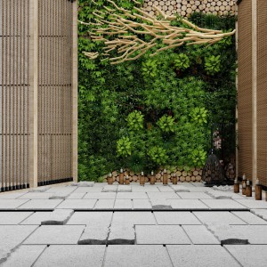 新中式植物墙隔断-模型ID【145664】