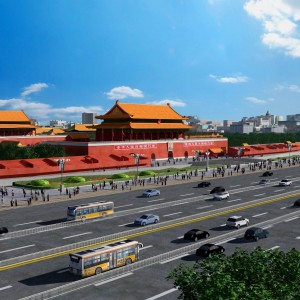 新中式天安门城市场景-模型ID【147373】