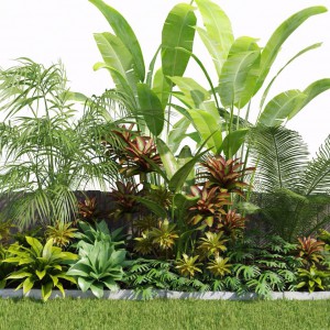 现代灌木绿植园林景观-模型ID【148514】