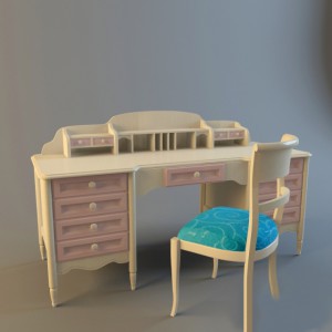 现代儿童桌椅-模型ID【159181】