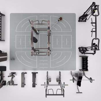 泰诺健Technogym综合训练器力量训练器材-模型ID【161240】