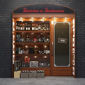 欧式实木酒水饮品橱窗店铺商展柜架-模型ID【166575】