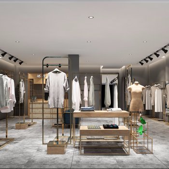 现代女装服装店-模型ID【170058】