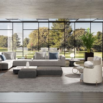 意大利 米洛提 Minotti 现代客厅-模型ID【168958】