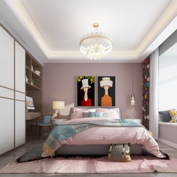 Nordic Style Bedroom-ID:352476659