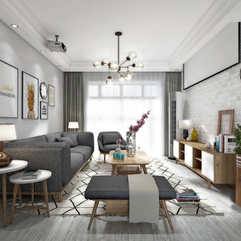Nordic Style A Living Room-ID:237482892