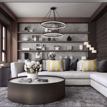 Modern A Living Room-ID:975748115