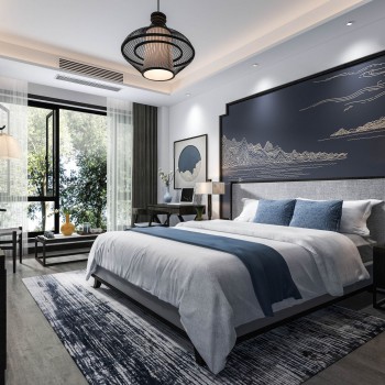 New Chinese Style Bedroom-ID:956311834