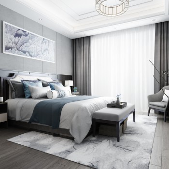 New Chinese Style Bedroom-ID:229277594